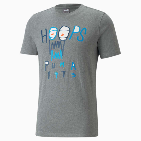 メンズ バスケットボール 4TH クォーター 半袖 Tシャツ, Medium Gray Heather, extralarge-JPN