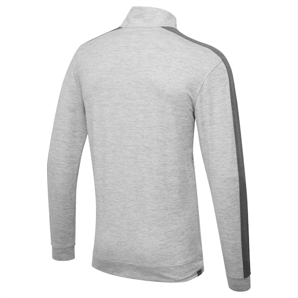 CLOUDSPUN T7 Quarter-Zip Men's Golf Sweater, High Rise Heather-QUIET SHADE Heather, extralarge