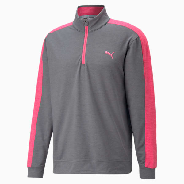 CLOUDSPUN T7 Quarter-Zip Men's Golf Sweater, QUIET SHADE-Sunset Pink, extralarge-GBR