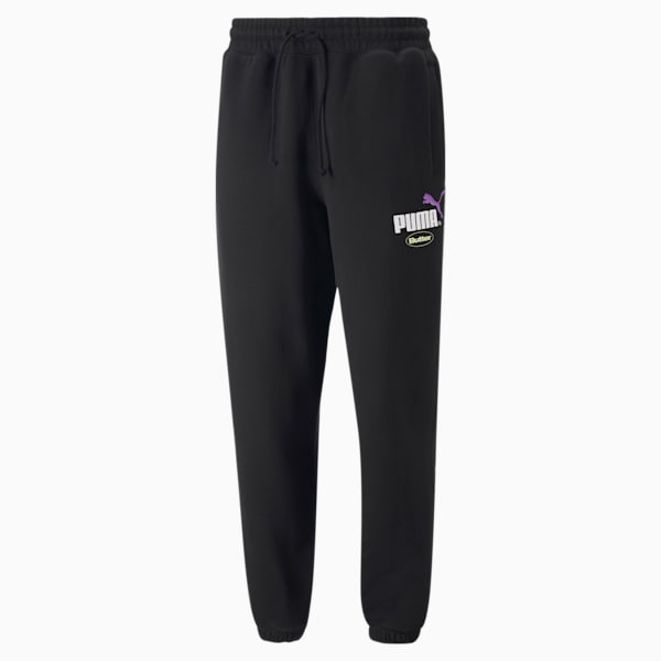 PUMA x BUTTER GOODS Relaxed Fit Unisex Sweat Pants, Puma Black, extralarge-IND