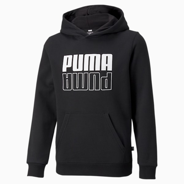 POWER Boys' Hoodie, Puma Black, extralarge