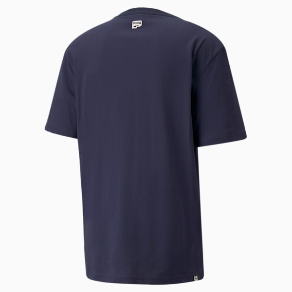 Downtown Logo Relaxed Firt Men's T-Shirt, Peacoat, extralarge-IND