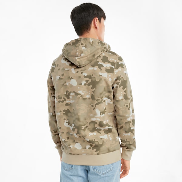 CG Printed French Terry Men's Hoodie, Pebble, extralarge