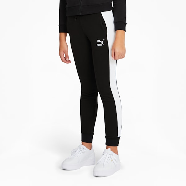 Buy Puma Black Printed Mid Rise Track Pants for Women's Online