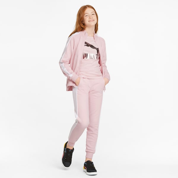 Classics T7 Girls' Track Pants, Chalk Pink
