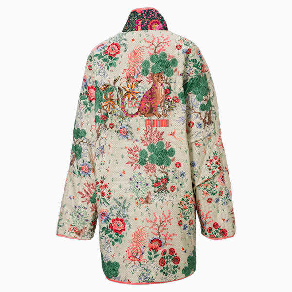 PUMA x LIBERTY Printed Women's Kimono, Green Gables-AOP