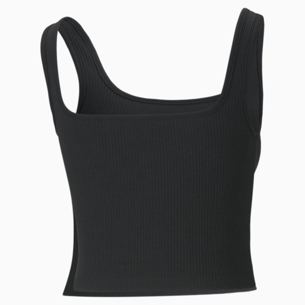 Classics Women's Ribbed Bralette, Puma Black, extralarge