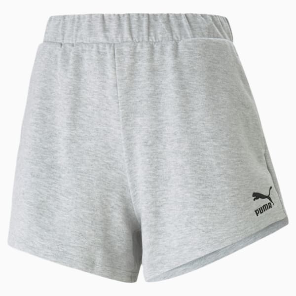 Grey high waisted shorts deals