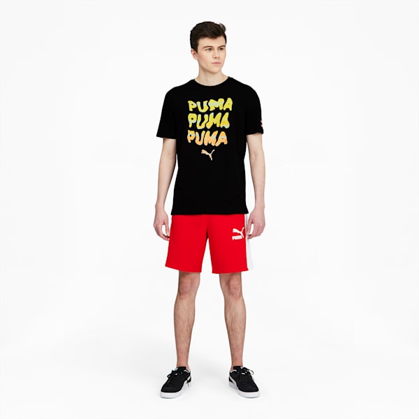 Streetwear Men's Graphic Tee, Puma Black-Tiedye, extralarge