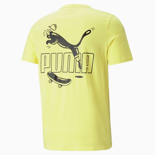 PUMA Graphic Streetwear Men's T-Shirt, Celandine, extralarge-IND
