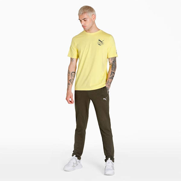PUMA Graphic Streetwear Men's T-Shirt, Celandine, extralarge-IND