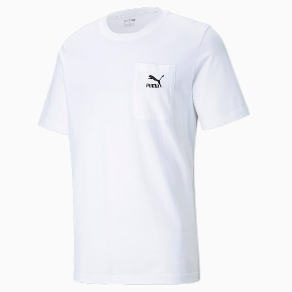 メンズ CLASSICS ポケット 半袖 Tシャツ, Puma White, extralarge-JPN