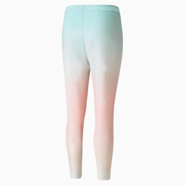 Gloaming AOP Regular Fit Knitted Women's Slim Fit Pants, Eggshell Blue-Gloaming, extralarge-IND