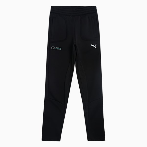 Mercedes AMG Petronas F1 Knitted Youth Slim Fit Sweat Pants, Puma Black, extralarge-IND