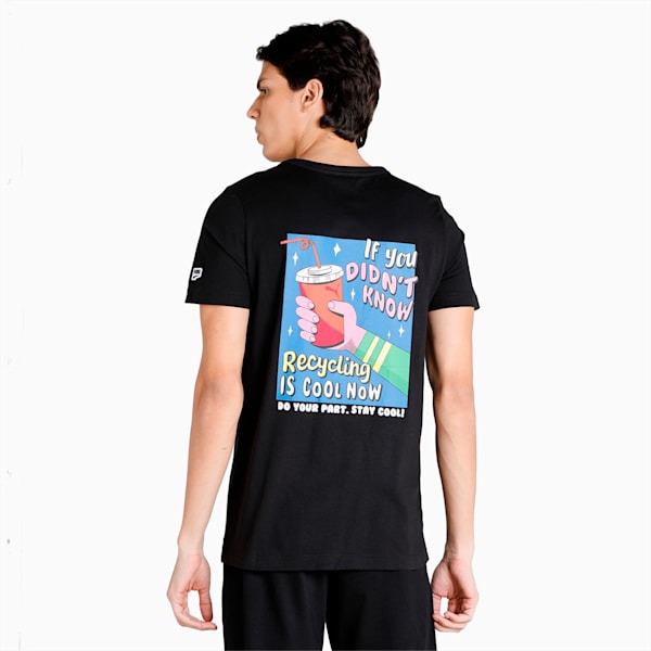 Downtown Graphic Men's T-Shirt, Puma Black, extralarge-IND