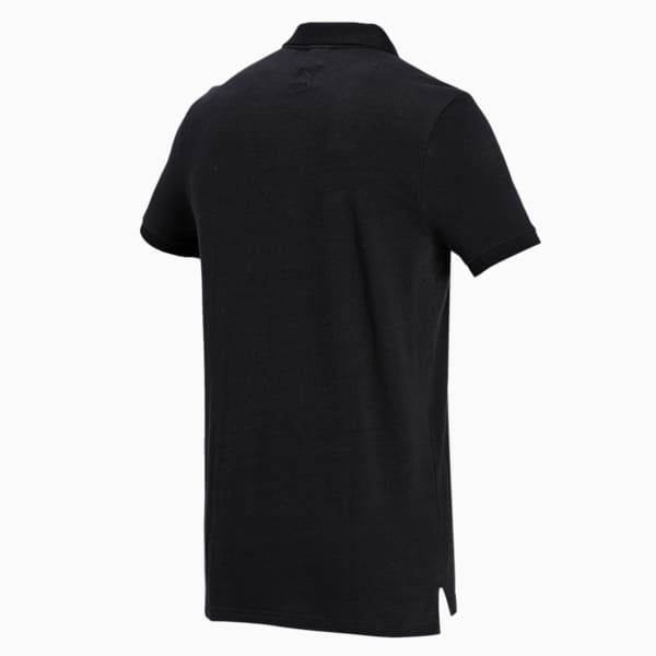 One8 Slim Fit Jacquard Men's Slim Fit Polo, Puma Black, extralarge-IND