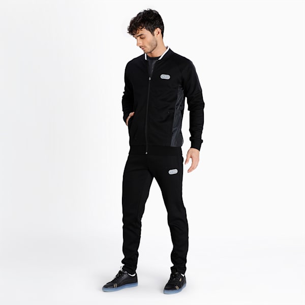 PUMA x one8 Men's Slim Fit Sweat Pants, Puma Black, extralarge-IND