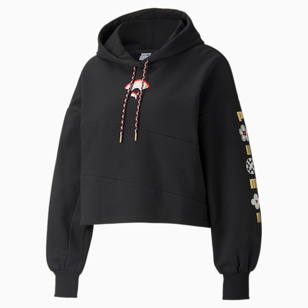 Off white cotton flower hoodie shop