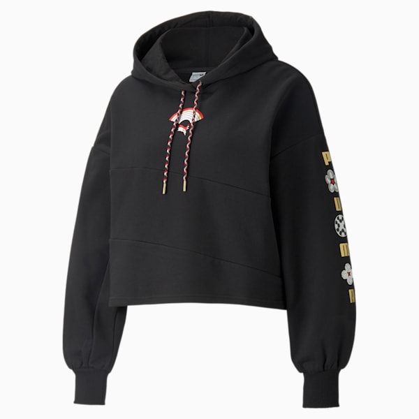 AS Women's Hoodie, Puma Black-Puma Black, extralarge-IND