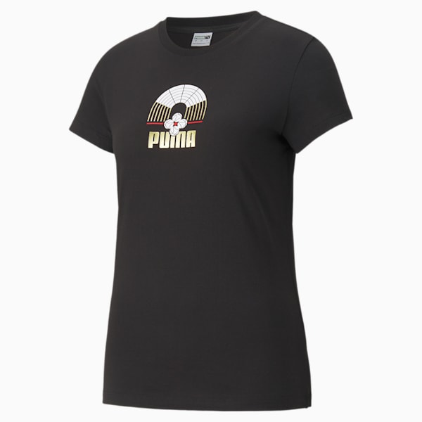 ART OF SPORT グラフィック Tシャツ ウィメンズ, Puma Black, extralarge-AUS