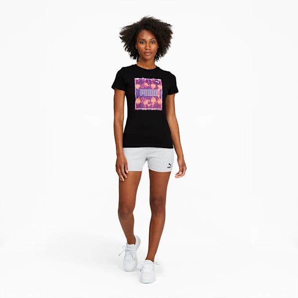 Tie Dye Women's Tee, Cotton Black, extralarge