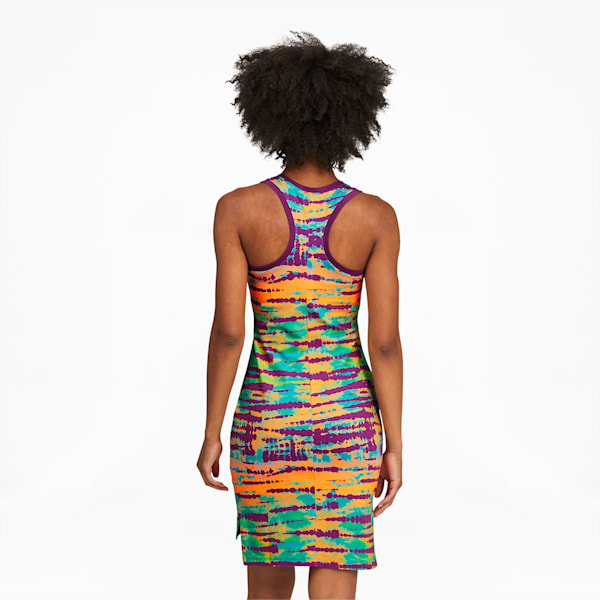 Tie Dye Women's Dress, Byzantium, extralarge