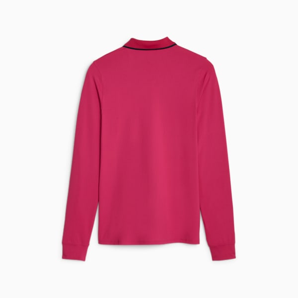 W Cloudspun Long Sleeve Polo, Pinktastic, extralarge-GBR