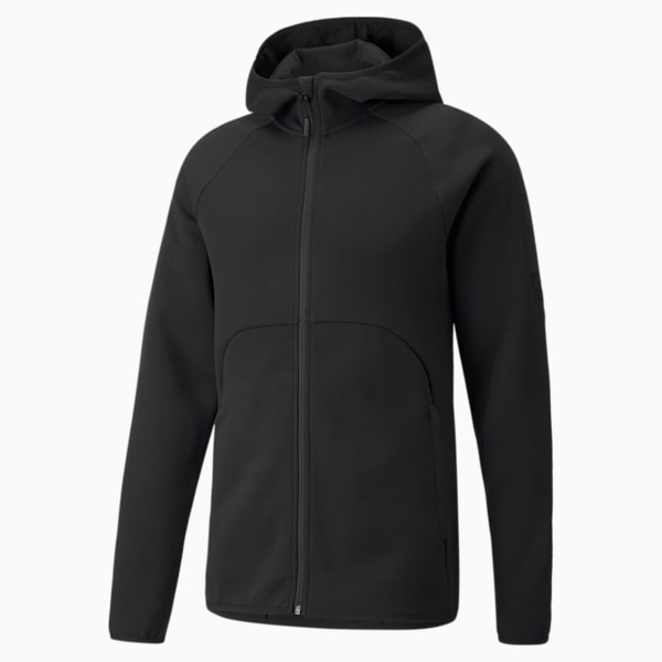 Dime Men's Basketball Jacket, Puma Black-Puma Black, extralarge