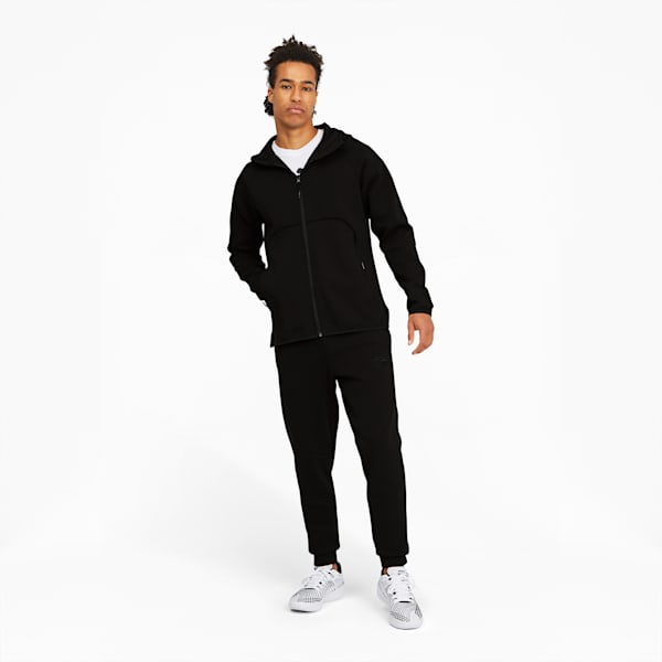 Dime Men's Basketball Jacket, Puma Black-Puma Black, extralarge