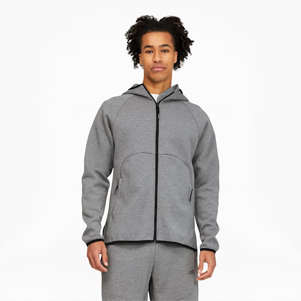 Dime Men's Basketball Jacket, Medium Gray Heather-Medium Gray Heather, extralarge