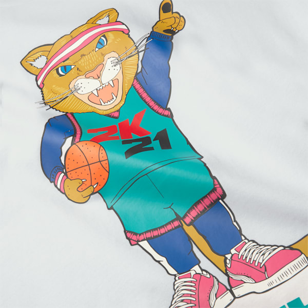 2K Dylan Men's Basketball Tee, Puma White-Lapis Blue, extralarge-GBR