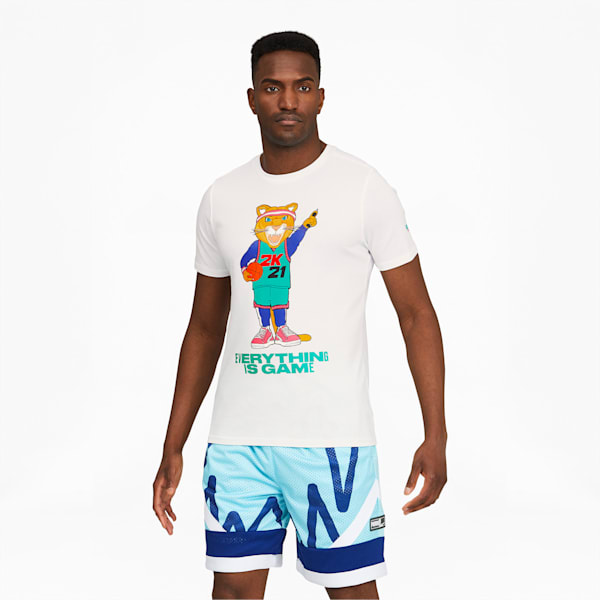 2K Dylan Men's Basketball Tee, Puma White-Lapis Blue, extralarge-GBR