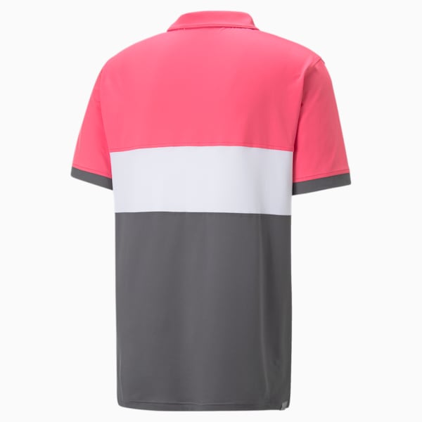 CLOUDSPUN Highway Men's Golf Polo Shirt, Sunset Pink-QUIET SHADE, extralarge