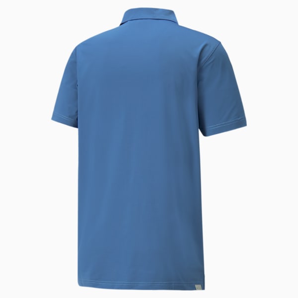 Mattr Canyon Men's Golf Polo Shirt, Bright Cobalt-Greenery, extralarge-GBR