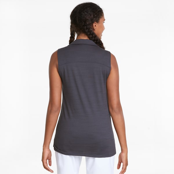 CLOUDSPUN Coast Sleeveless Women's Golf Polo, Navy Blazer Heather