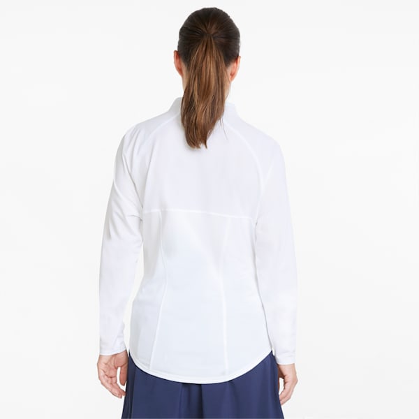 Shine Quarter-Zip Women's Golf Pullover, Bright White