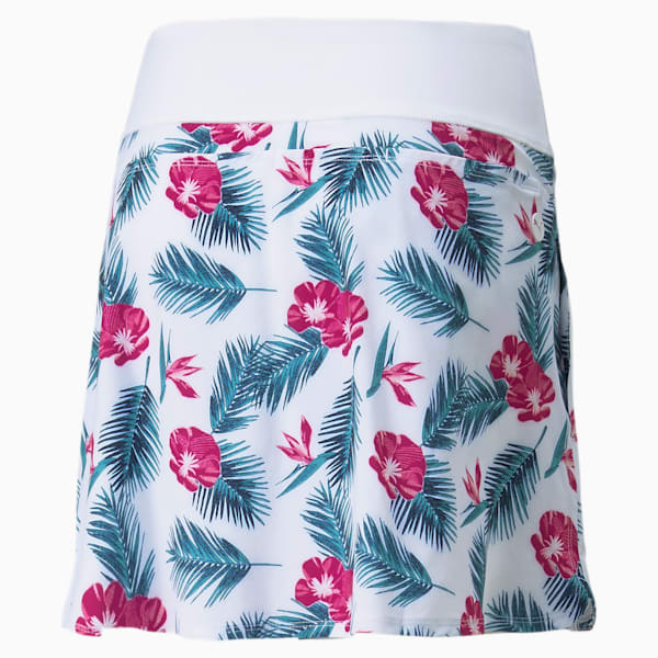 PWRSHAPE Paradise Women's Golf Skirt, Bright White-Festival Fuchsia