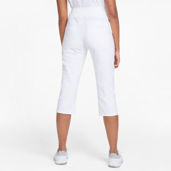 PWRSHAPE Women's Golf Capri Pants, Bright White, extralarge-GBR