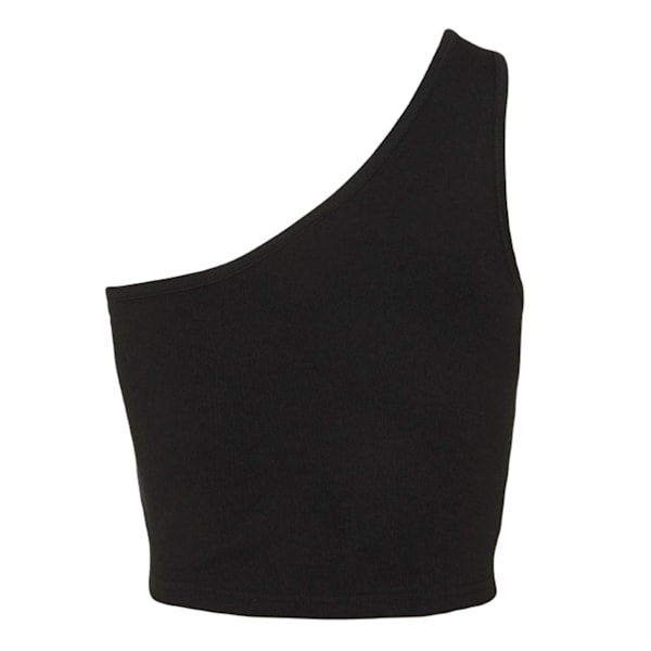 Classics Asymmetric Women's Bandeau Top, Puma Black