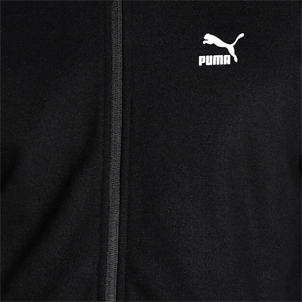 Graphic Slim Fit Men's Full Zip Slim Fit Jacket, Puma Black, extralarge-IND