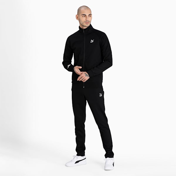 Graphic Slim Fit Men's Full Zip Slim Fit Jacket, Puma Black, extralarge-IND