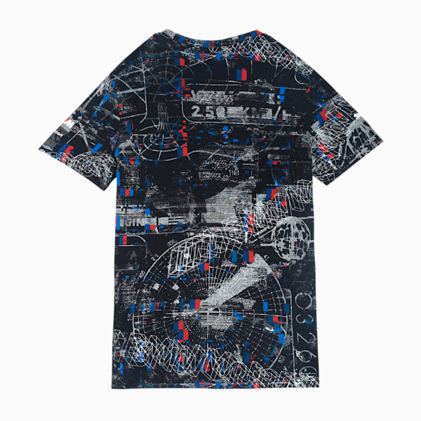BMW M Motorsport Street AOP Kid's T-Shirt, Puma Black, extralarge-IND