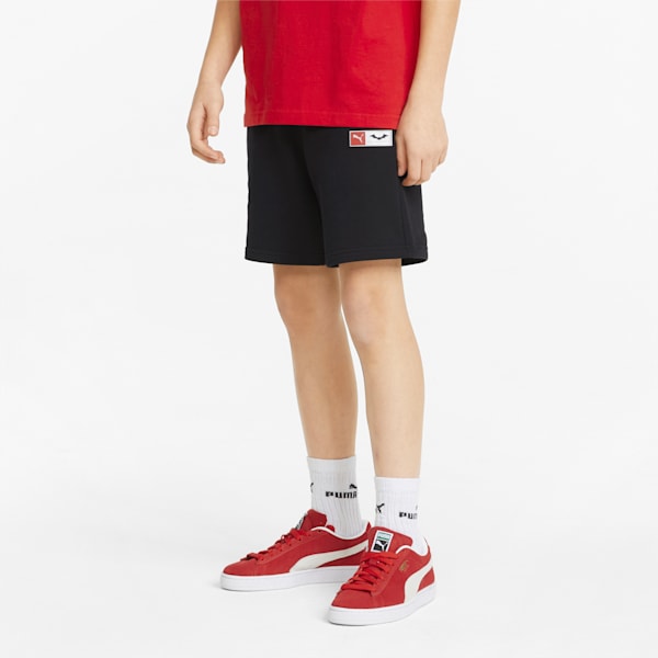 PUMA x BATMAN Youth Regular Fit Shorts, Puma Black, extralarge-IND