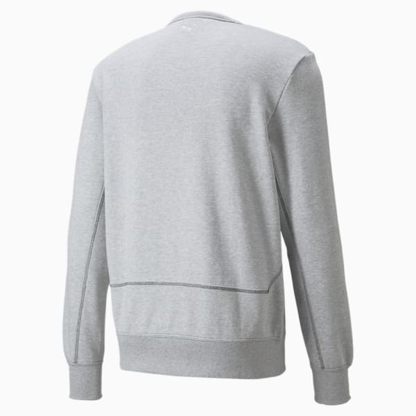 Pivot Crew EMB Basketball Pullover Men, Light Gray Heather
