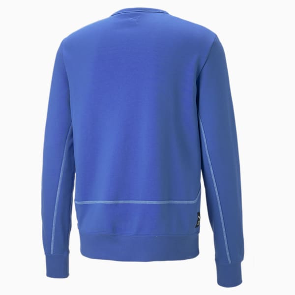 Pivot Crew EMB Basketball Pullover Men, Royal Sapphire