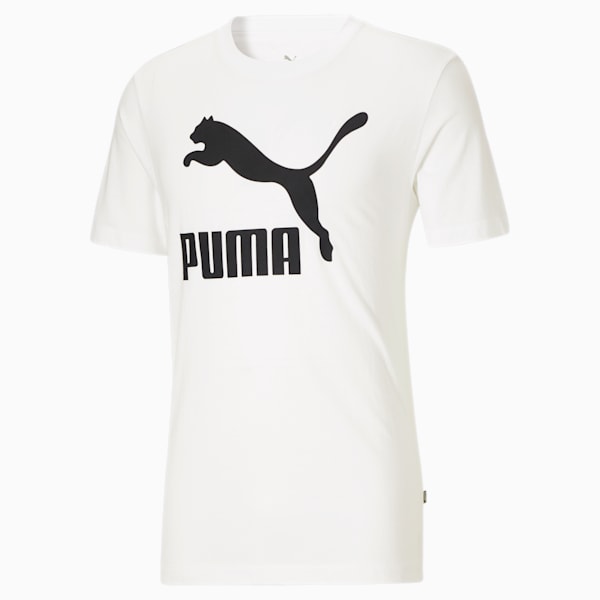 Classics Logo Men's Tee, Puma White-Puma Black, extralarge