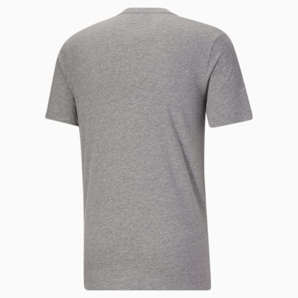 Camiseta Classics con logo para hombre, Medium Gray Heather-Puma White