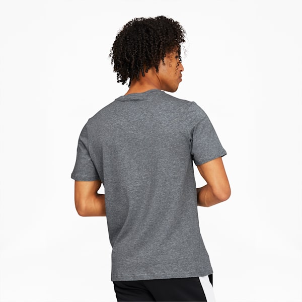 Classics Logo Men's Tee, Medium Gray Heather-Puma White, extralarge