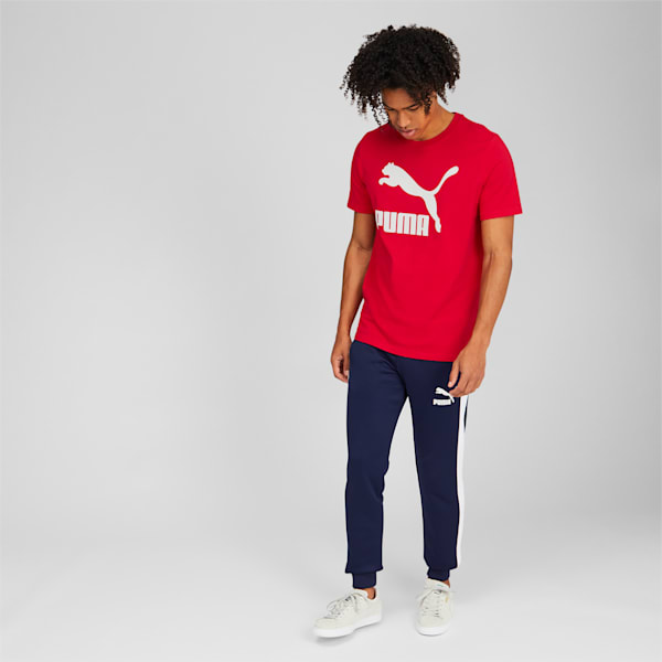 Classics Logo Men's Tee, High Risk Red-Puma White, extralarge