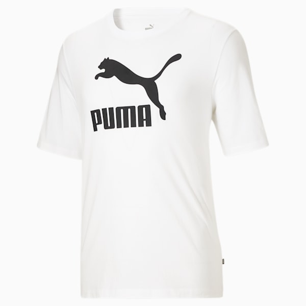 Classics Logo Men's Tee Big And Tall, Puma White-Puma Black, extralarge